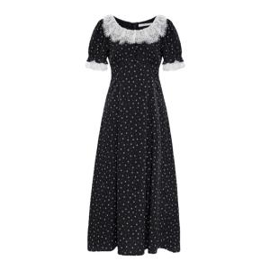 ON&ON | ชุดเดรสยาวสีดำลายA พริ้วๆ สไตล์ฤดูร้อน