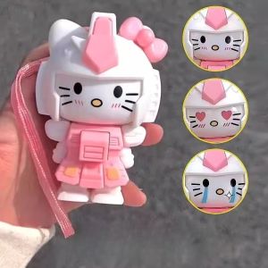 2025 ใหม่ สวัสดี คิตตี้ ใบหน้าเปลี่ยนของเล่นการ์ตูนรูปการกระทําพวงกุญแจกระเป๋าเป้สะพายหลังเสน่ห์พวงกุญแจจี้สาวสร้างสรรค์ของเล่นของขวัญ