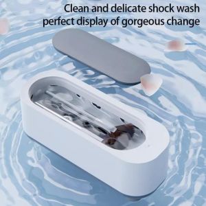 💥🎁 Free gift 🎁💥Multifunction Portable Ultrasonic Cleaner Jewelry Watch Cleaning Ultrasonic Cleaner For Glasses Jewelry High Frequency Cleaning Tool Bath Vibration Cleaner Home Cleaning Products