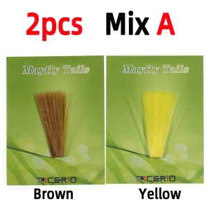2pcs/5pcs Nylon Tapered Floating Mayfly Tail Fiber Perdigon Nymph Tails Ultra Fine Fibers Dry Fly Wings Tails Fly Tying Material