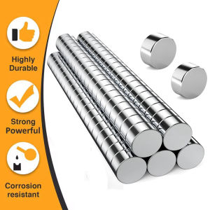 10x5mm Small Round Disc Fridge Magnets Strong Magnetic Hook Push Pin Perfect for Building Science Home Office Refrigerator Decor