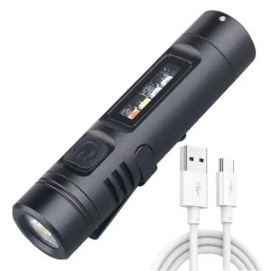 Multi Functional Mini Flashlight Keycap Clip Lamp Portable Work Light Rechargeable Emergency Lighting Outdoor Camping