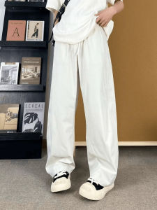 Quần Dài Nam Cleanfit White Quick Dry Sword Thin Loose Wide Leg Straight American Casual Long Pants Summer Breathable