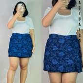 Skorts for Women Jacquard Brocade Fabric