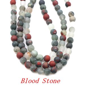 4-10mm Natural Stone Dull Red Turquoise Jasper Matte Onyx Loose Beads Jewelry Making DIY Bracelet Necklace Spacer Bead Wholesale