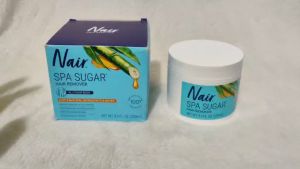 Nair Sugar Spa Wax-Free Natural Sugaring Kit for Women - Body Hair Removal with Natural Ingredients for Legs Underarms and Bikini Area 250mL