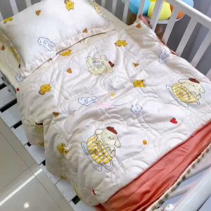 Bộ nệm gối chăn Katina House cho bé vải Tencel 60s gòn lông vũ êm ái bóng mượt mát lạnh