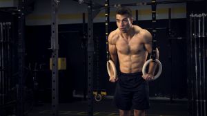 Ready Stock Wood Gymnastic Rings with Quick Adjust Numbered Straps Full Body Workout Calisthenics Home Gym Rings