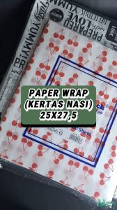 Kertas Nasi Motif 25x275 cm Paper Wrap 100 pcs Printing Laminasi Food Grade Burger Kebab Dragon Pack Koran Roti Yellow Love Kertas Motif Batik Dan Polos - Lazada
