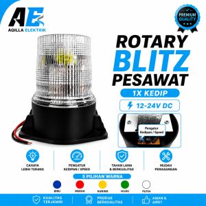 LAMPU ROTARY BLITZ PESAWAT 12VOL 24VOL