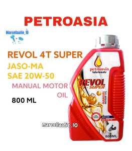 Petroasia Revol 4T - Super SAE 20W50/API-SJ/JASO-MA 08L oli motor manual murah 800ml ori