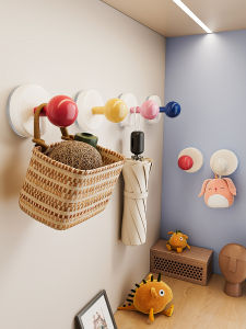 MOSHANG | Dopamine Color Suction Cup Hook No-drilling Strong Weight-bearing Scratch-free
