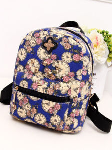 กระเป๋าเป้สะพายหลังผ้าใบ Canvas สำหรับผู้หญิง ความจุขนาดใหญ่ กระเป๋าเดินทางแบบลำลอง กระเป๋าคาดไหล่ขนาดเล็ก แฟชั่น