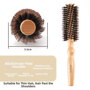 RHOS | Hairdresser Womens Long Hair Suitable Round Styling Brush