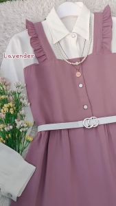 Baju Gamis Syari Wanita Muslim Livy Maxi Dress Remaja Perempuan Korean Style Kekinian Free Belt