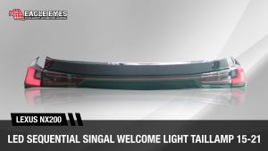 LEXUS NX200 NX300 2015-2021 WELCOME LIGHT LED SEQUENTIAL SIGNAL WITH GARNISH TAILLAMP