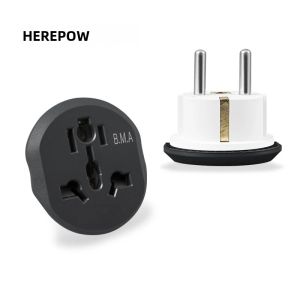 Bộ Chuyển Đổi Phích Cắm Đa Năng Bộ Chuyển Đổi Du Lịch 16A 250V Ổ Cắm Điện Tường Bộ Chuyển Đổi Phích Cắm Gia Đình FR AU US UK Sang EU Chất Lượng Cao