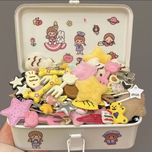 Sweet Cute Kitty Hair Clips Bangs Clips Side Clips Star BB Pins 20 Pieces Set Adorable Hair Accessories Fashionable Hairgrips