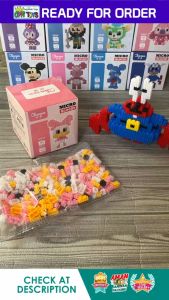 Mainan Edukasi Anak Nano Block Model Karakter Kartun - Mainan DIY Building Blok Karakter Kartun - Bricks Make A Wise Life Building Block