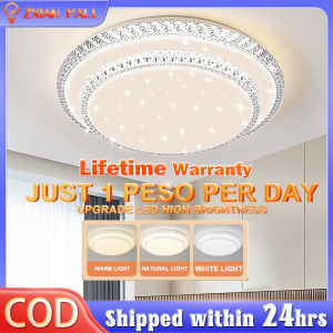 【In stork】3 light colors ceiling light modern design chandellier ceiling lights for living room led ceiling lights for room 12w 24w 36w easy surface mounted install cold white/warm white for indoor corrdior living room bedroom Lifetime warranty