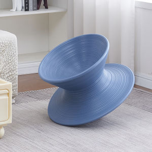 Creative 360 Degree Rotating Spin Chair Artistic Style Pastoral Design Non-Standard Height Adjustable for Adults