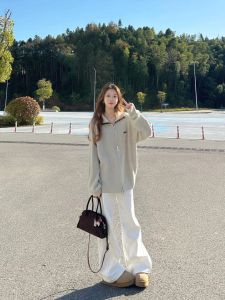 High Waist Flared Jeans Womens Stretchy Casual Cotton Elastic Micro Flare Pants Long Length White Slimming Bootcut Denim