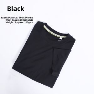 Womens Merino Wool Quick Dry Shirt Outdoor Short Sleeve T-Shirt Summer Sport Climbing Hiking Breathable Moisture Wicking round Neck