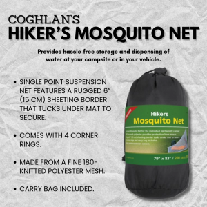 Coghlan s Hikers Mosquito Net