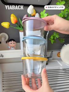 Food Grade Glass Bowl with Lid Transparent Sealed Storage Jar for Pickles Seasoning Preservation Container Cylinder Shape 260ml