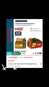 Pin Sạc 10 Cell Chân Phổ Thông M21 4cm – Dùng Cho Máy Khoan Máy Cắt Quạt Máy Thổi Bụi