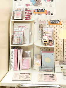 Corner Student Desk Bookshelf Triangle Area Office Desk Storage Rack Desktop Book Placement Dormitory Workstation Transformation