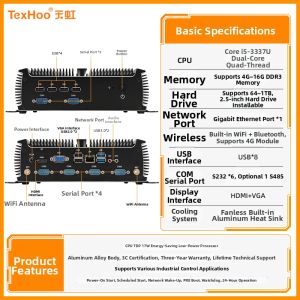 TexHoo | Low Power Linux Mini-PC No Fan Dual Network Ports