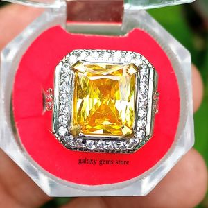 CINCIN BATU YELLOW TOPAZ MINIMALIS SUPER KEREN