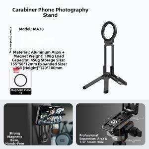 Ulanzi | Magnetic Mini Tripod For Magsafe Mounting Clip Portable Photography Support