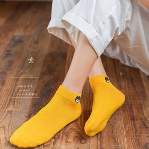 SHUFU 8203 🌿 สไตล์เกาหลี หมีน่ารัก ถุงเท้าข้อเท้าผู้หญิง ถุงเท้าข้อเท้า การ์ตูน ผ้าฝ้าย INS ถุงเท้าล่องหน