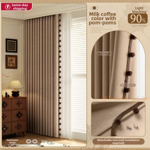 WEILAISHI | Formaldehyde-free Full Blackout Vintage Style Curtains