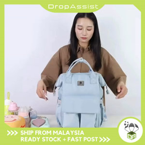 DROPASSIST 2337 2 IN 1 Multifunction Large Capacity Mummy Backpack Maternity Diaper Bag Beg Lampin Bayi