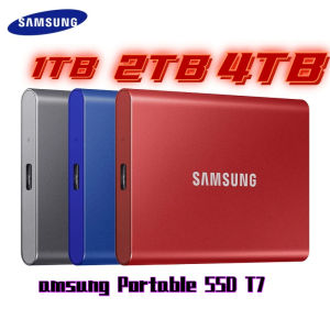 Genuine Samsung Portable SSD T7 1TB 2TB 4TB External SSD 3.2 Gen 2 Type-C Hard Drive Status For Laptops Desktops ﻿