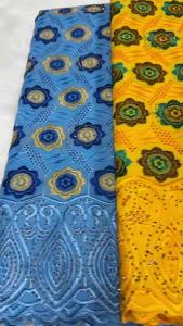 2026 New Cotton African French Nigerian High End Swiss Lace Fabric for Embroiderg Wedding Party Bride Sewing Dress 5 Yards