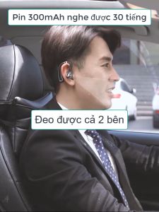 Tai nghe bluetooth K21 pin lớn 300mAh mỗi lần sạc nghe được 30 tiếng đàm thoại to rõ thích hợp chạy xe công nghệ - Tai nghe móc tai cao cấp