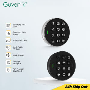 Password Cabinet Lock 2 In 1 Anti-Theft Kunci Laci Keyless Universal Drawer Lock IC Card Unlock