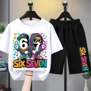 Bandai | 67-piece Boys Short-sleeved Short-pants Set for Summer Childrens Clothing Stylish and Masculine Boys Clothing for Boys.