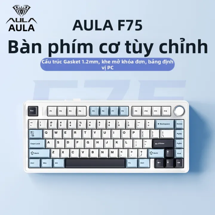 AULA |Bàn phím cơ ba chế độ Lang Tu F75 | BigBuy360 - bigbuy360.vn