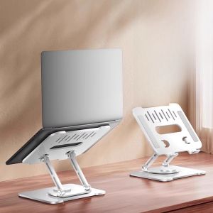 Multi-Functional Aluminum Alloy Rotatable Notebook Computer Stand Dock Type-C Desktop Vertical Base Office Foldable Holder Tablet Universal Support Bracket