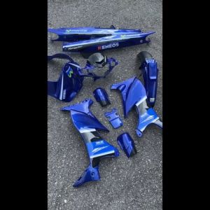 COVERSET ORIGINAL HLY HONG LEONG YAMAHA 125Z 125ZR BIRU BLUE MOVISTAR STICKER SIAP TAMPAL PERCUMA EMBLEM