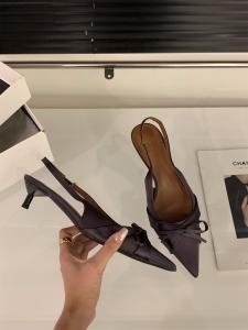 Christy Kathy Head Cover Sandals French Style Fine Heel Womens High Heels Pointed Toe Single Shoes Fashionable Summer Shoes