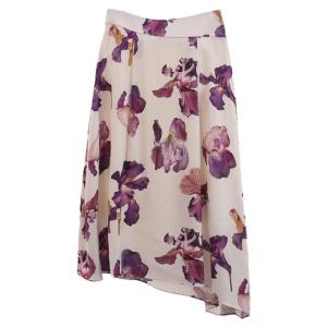 High Waist Irregular Flower Slimming Skirt
