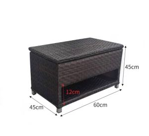 Minimalist Rattan Balcony Shoe Cabinet Door Seat Shoe Changing Stool Outdoor Sun Protection Locker Outdoor Storage Shoe Rack Customization