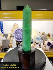 Natural High Grade Green Fluorite Crystal Point Ornament FFP11 #CrystalPoint #Naturalcrystal #homedecor