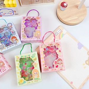 Set Guka Lucu Gantungan Kunci Mainan Anak Perempuan Mainan DIY Liontin Kecil Guka Stiker Tahan Air PET Kartun